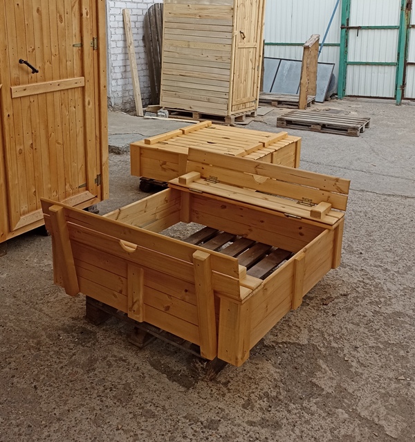 Деревянная детская песочница купить в Волгограде
